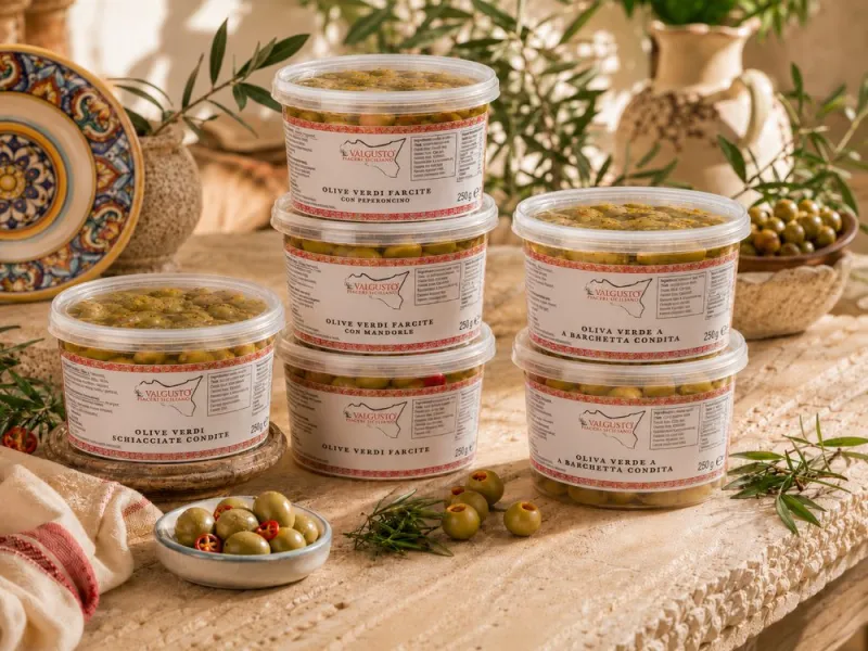 Olive verdi condite Valgusto
